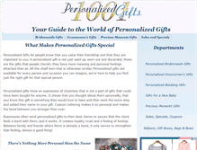 Tablet Screenshot of 1001personalizedgifts.com